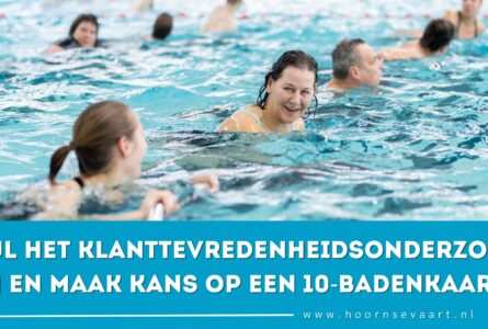 Vul het klanttevredenheidsonderzoek in en maak kans op een 10-badenkaart